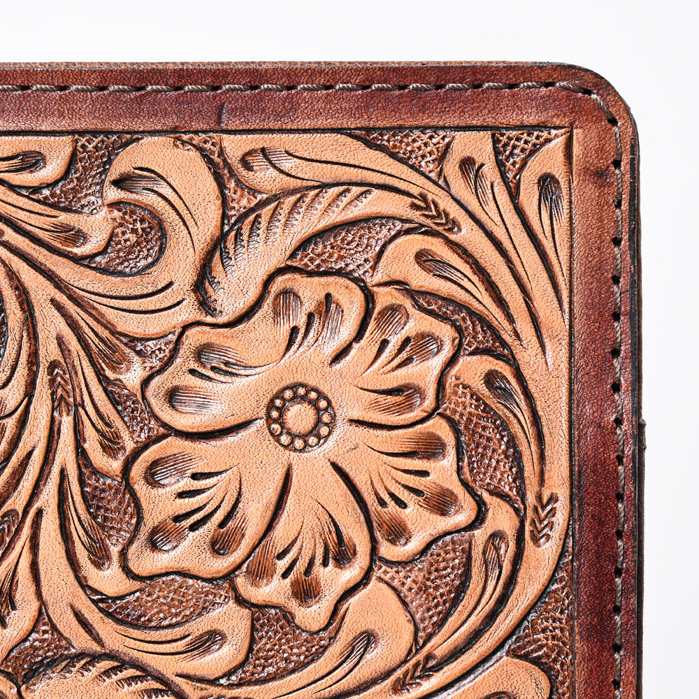 ADBG1169 American Darling  Handcrafted Tooled Leather Journal Case with Detailed Floral Pattern