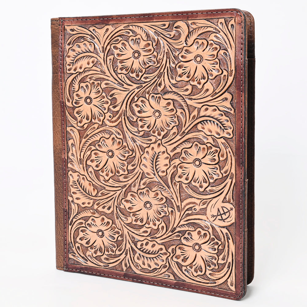 ADBG1169 American Darling  Handcrafted Tooled Leather Journal Case with Detailed Floral Pattern
