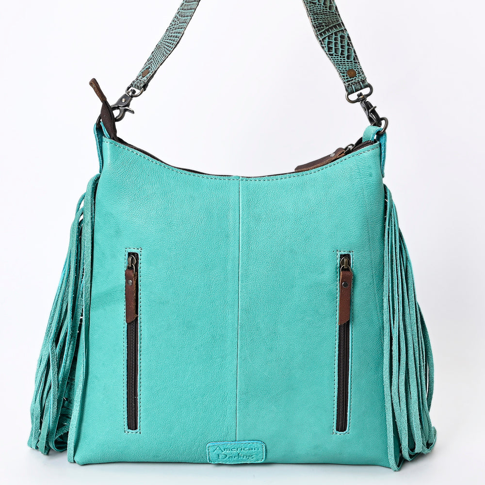 ADBG1175 American Darling Crocodile Embossed Hobo Bag | Western Fringe Purse