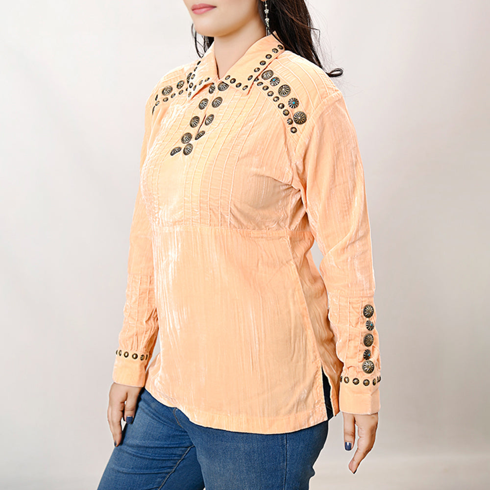 LC-ADSH032 Fabric Women Shirt Dress Tunic Ladies Girl Top