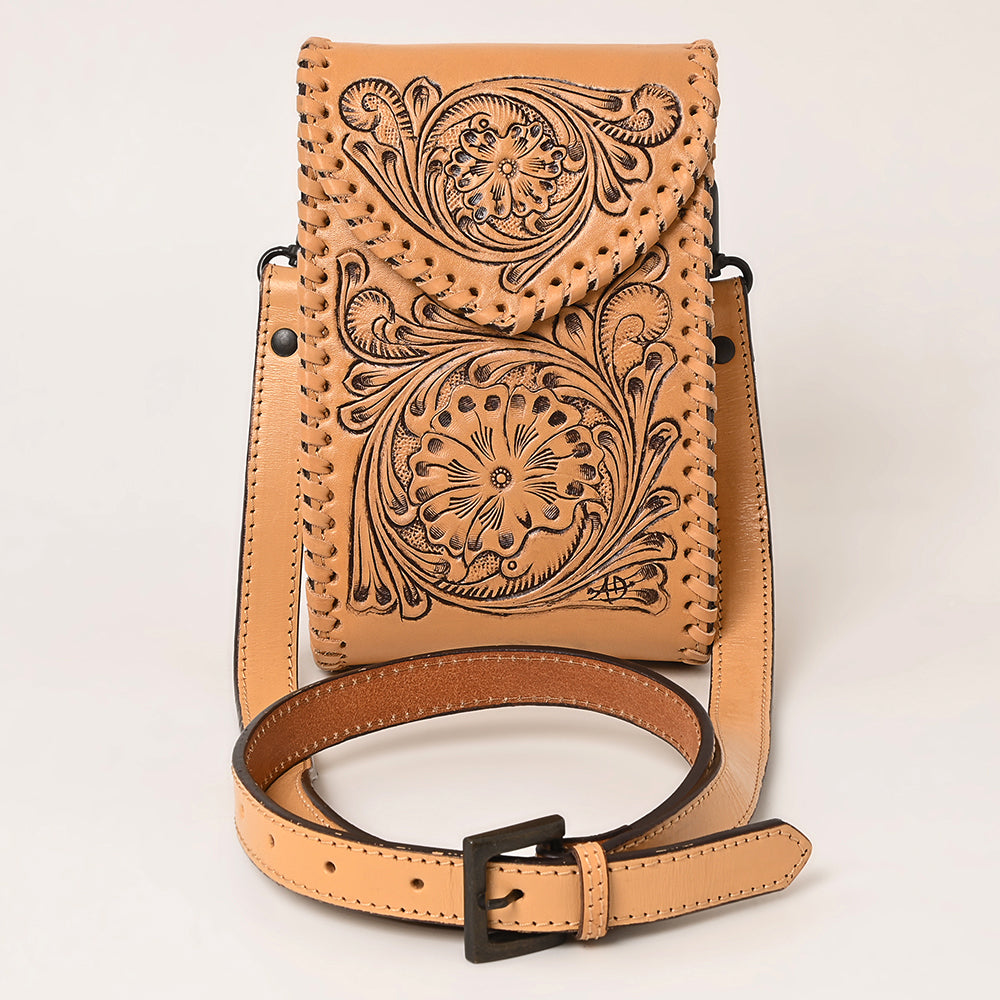 LC-ADBGZ750A Cellphone Holder Genuine Western Leather Women Bag