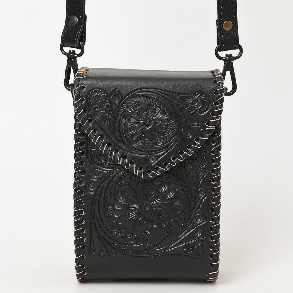 LC-ADBGZ750B Cellphone Holder Genuine Western Leather Women Bag