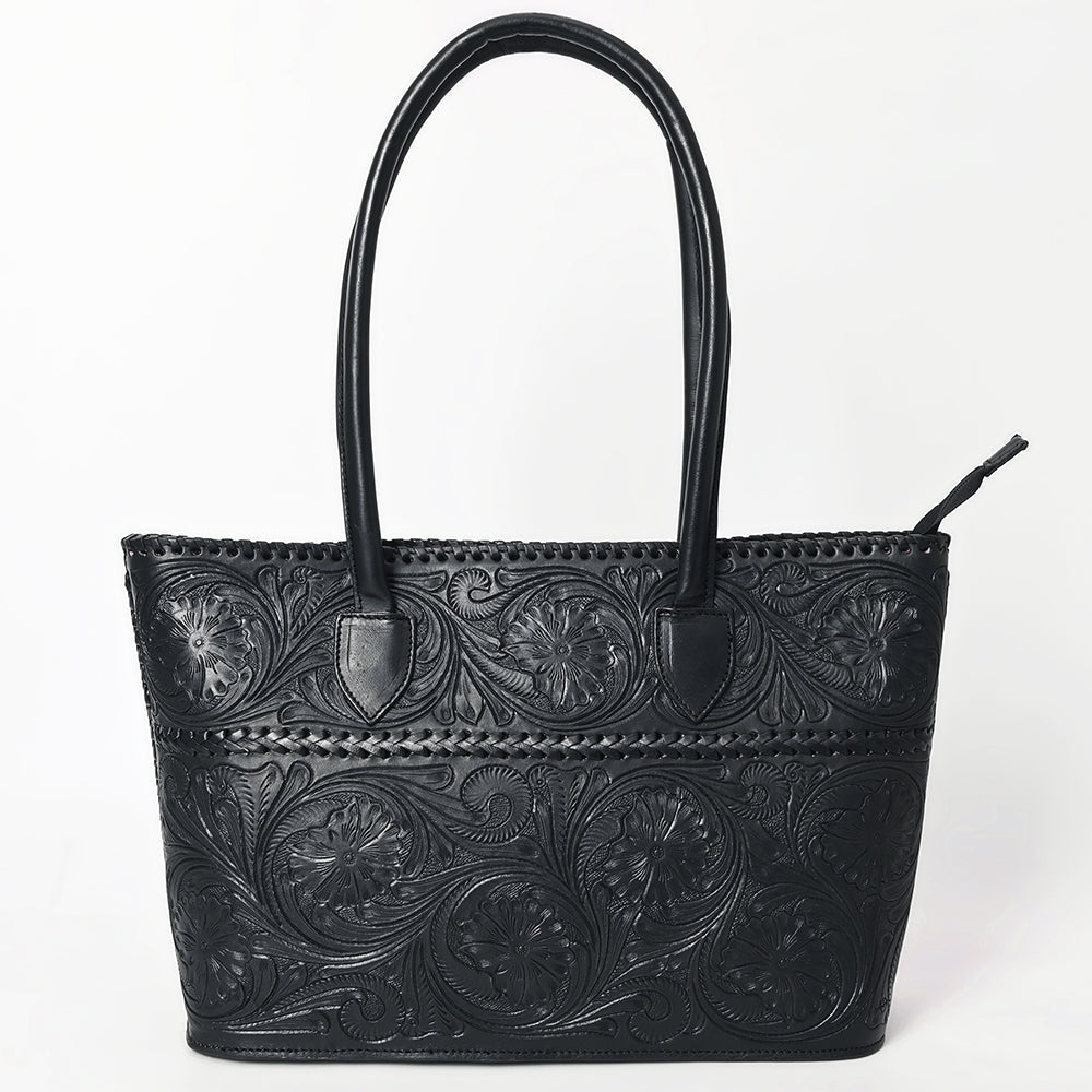 LC-ADBGZ756B Tote Hand Tooled Genuine Western Leather Women Bag