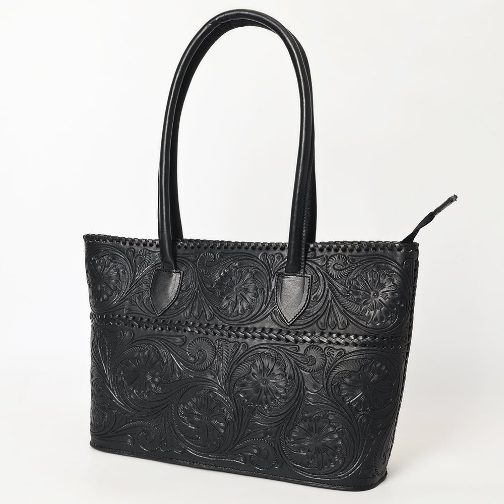 LC-ADBGZ756B Tote Hand Tooled Genuine Western Leather Women Bag