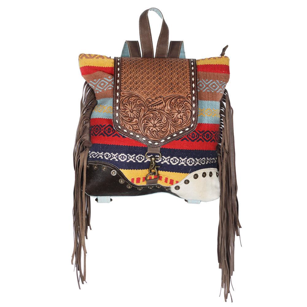 LC-KB603  Backpack Upcycled Canvas Ladies Bag