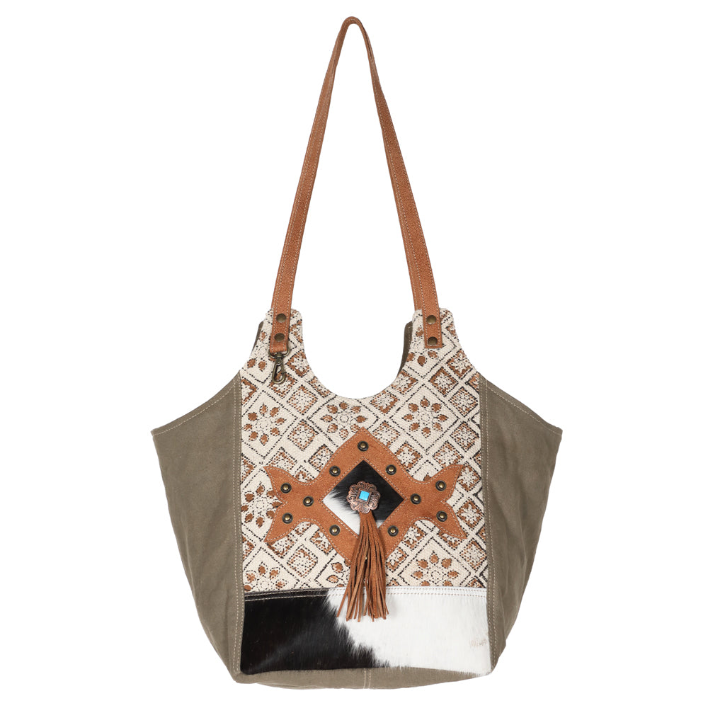 LC-KB611 Tote Upcycled Canvas Ladies Bag