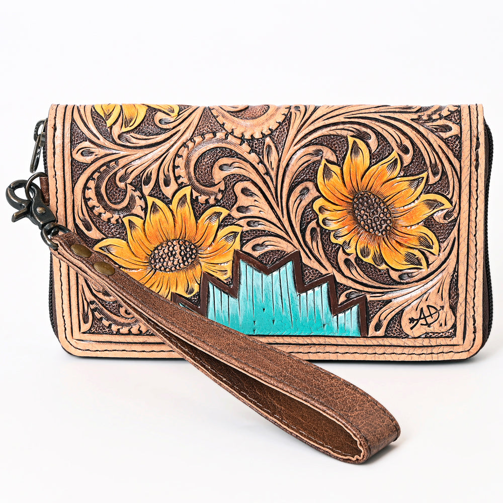 ADBG1189 American Darling Western Organizer Bag Hand Tooled Leather Saddle Blanket