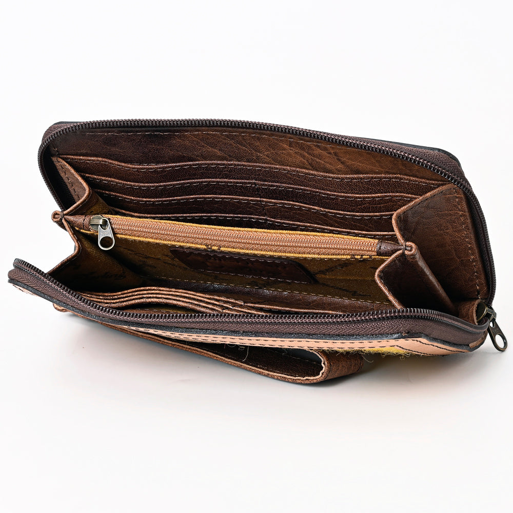 ADBG1189 American Darling Western Organizer Bag Hand Tooled Leather Saddle Blanket