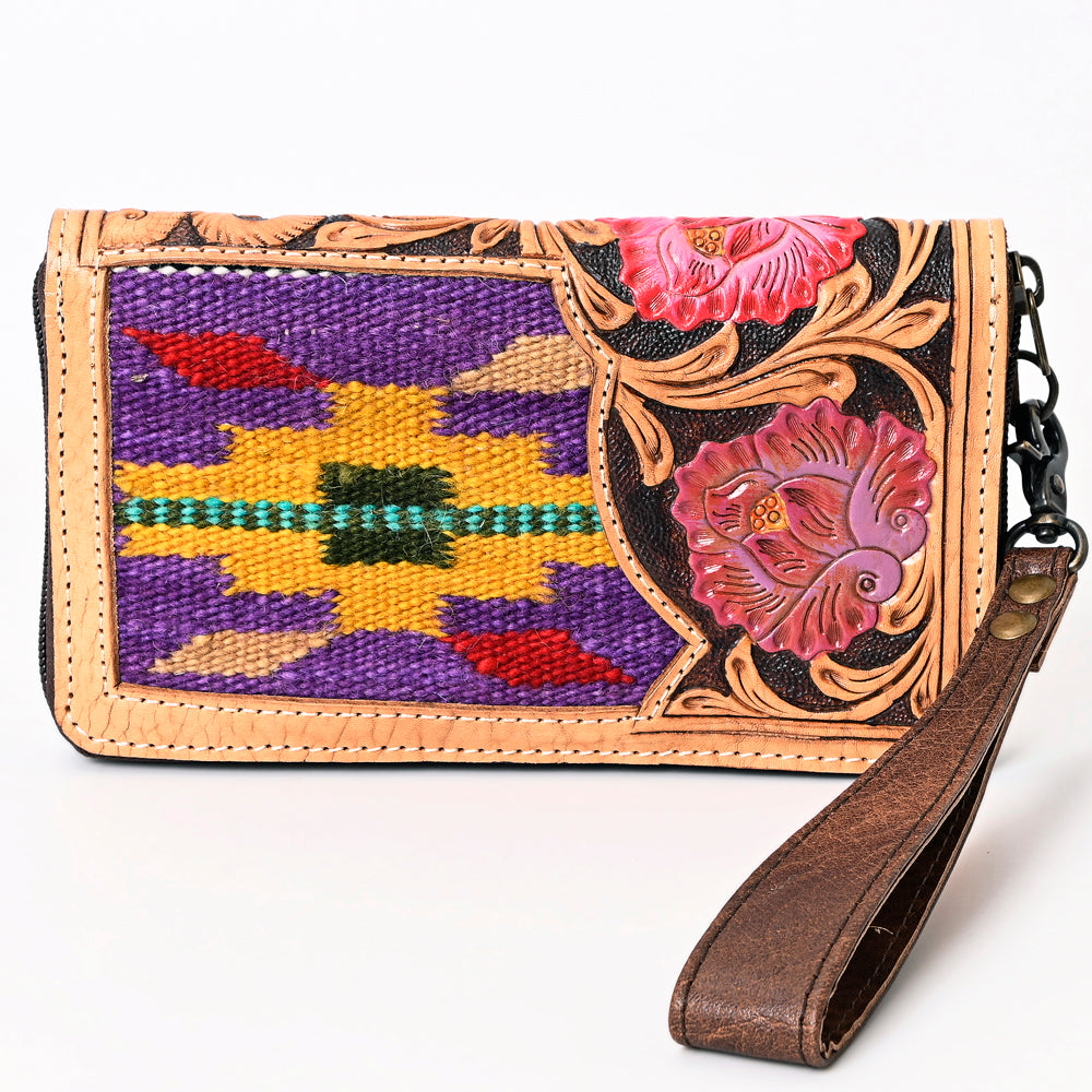 ADBG1189 American Darling Western Organizer Bag Hand Tooled Leather Saddle Blanket