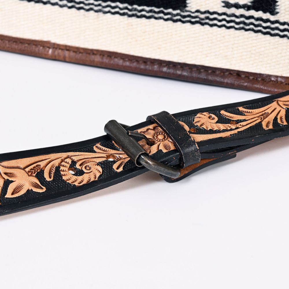 ADBG1033 American Darling Handwoven Saddle Blanket Tote Bag - Western Genuine Leather Purse