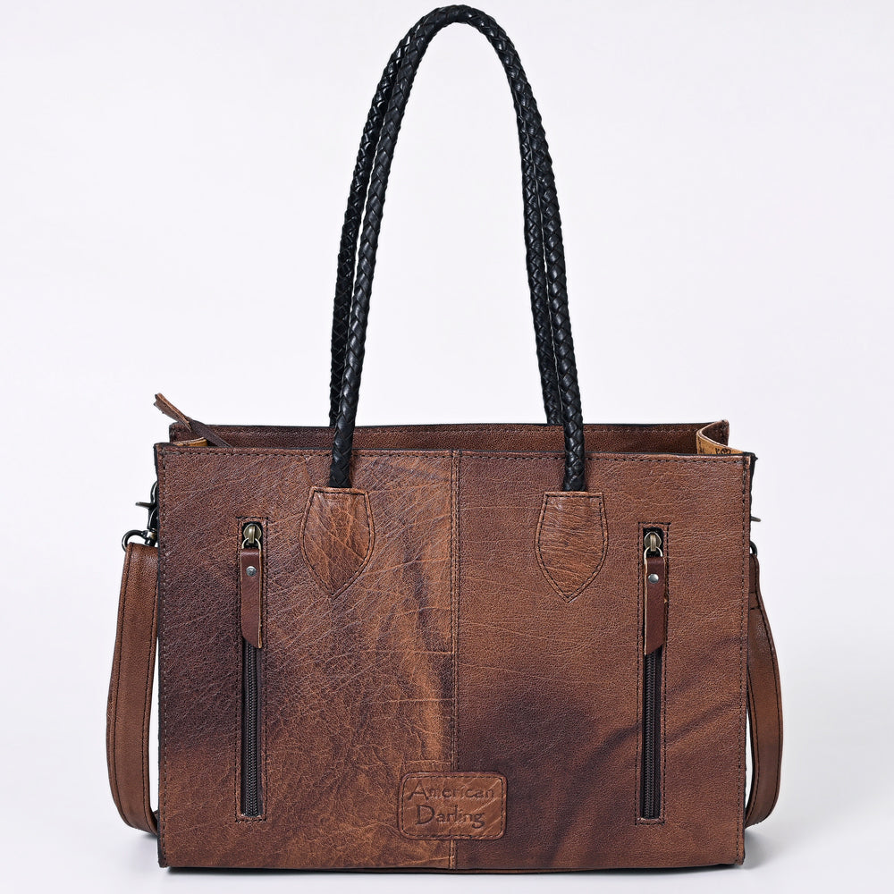 ADBG1158 American Darling Floral Tooled Leather Tote | Western Crossbody Bag