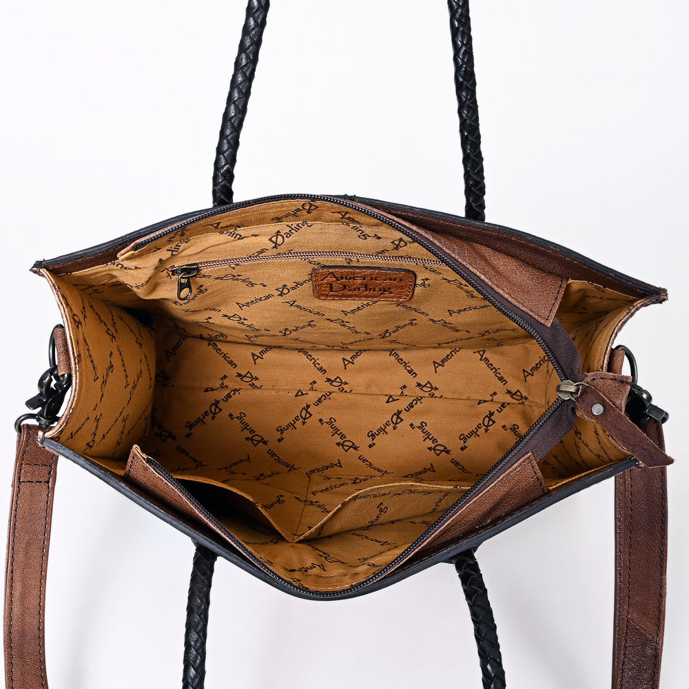 ADBG1158 American Darling Floral Tooled Leather Tote | Western Crossbody Bag
