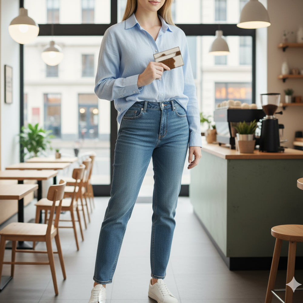 ADBGZ748 Card Holder Genuine Western Leather Women Bag