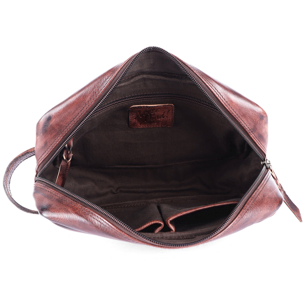 LC-NMBGM137 Toiletry Genuine Leather women bag western Bag