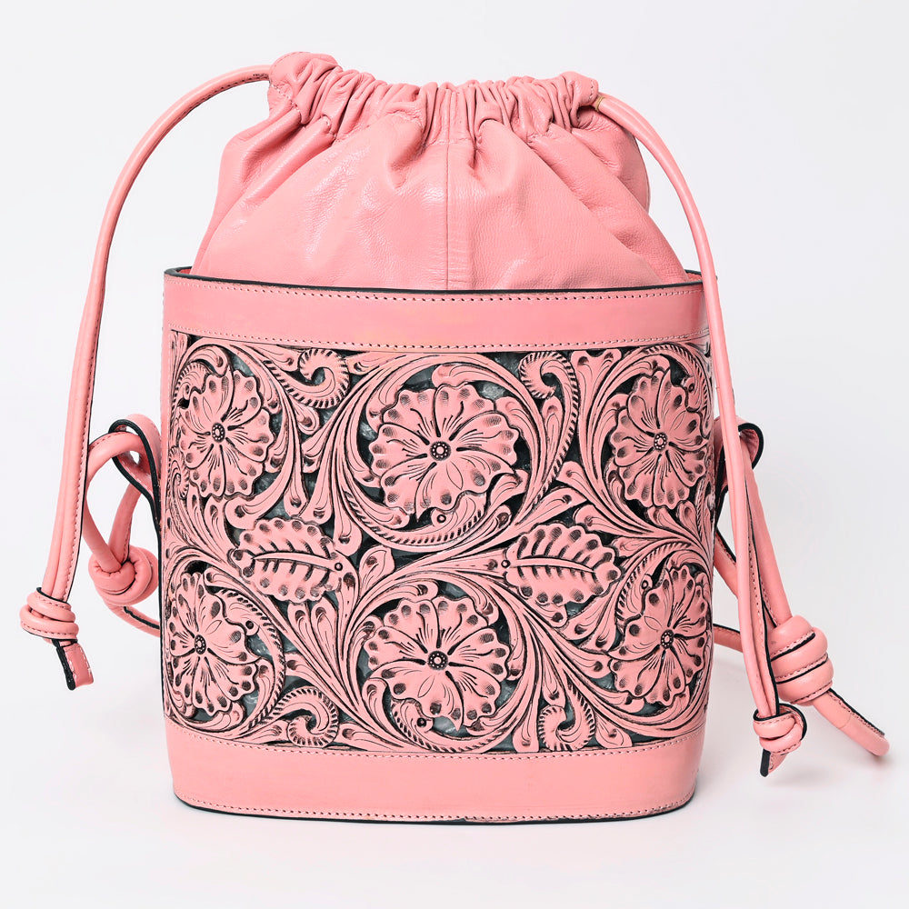 LC-ADBGZ765B Bucket Genuine Western Leather Women Bag