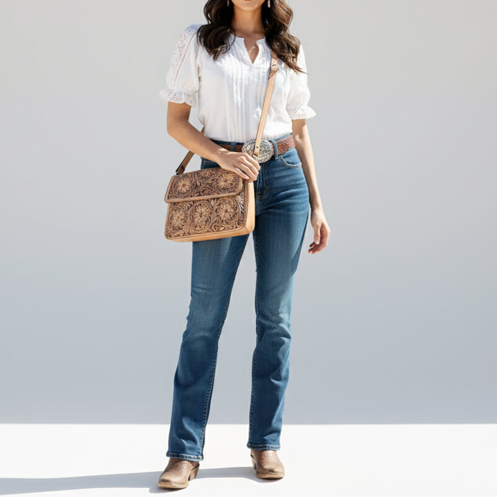 ADBGZ771 Crossbody Genuine Western Leather Women Bag