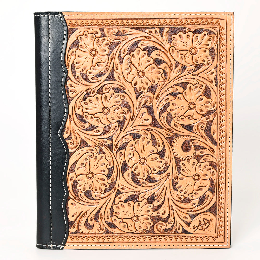 ADBG1196 American Darling Western Hand Tooled Leather Portfolio Bag Genuine Leather