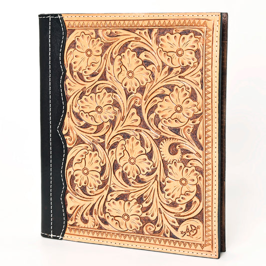 ADBG1196 American Darling Western Hand Tooled Leather Portfolio Bag Genuine Leather