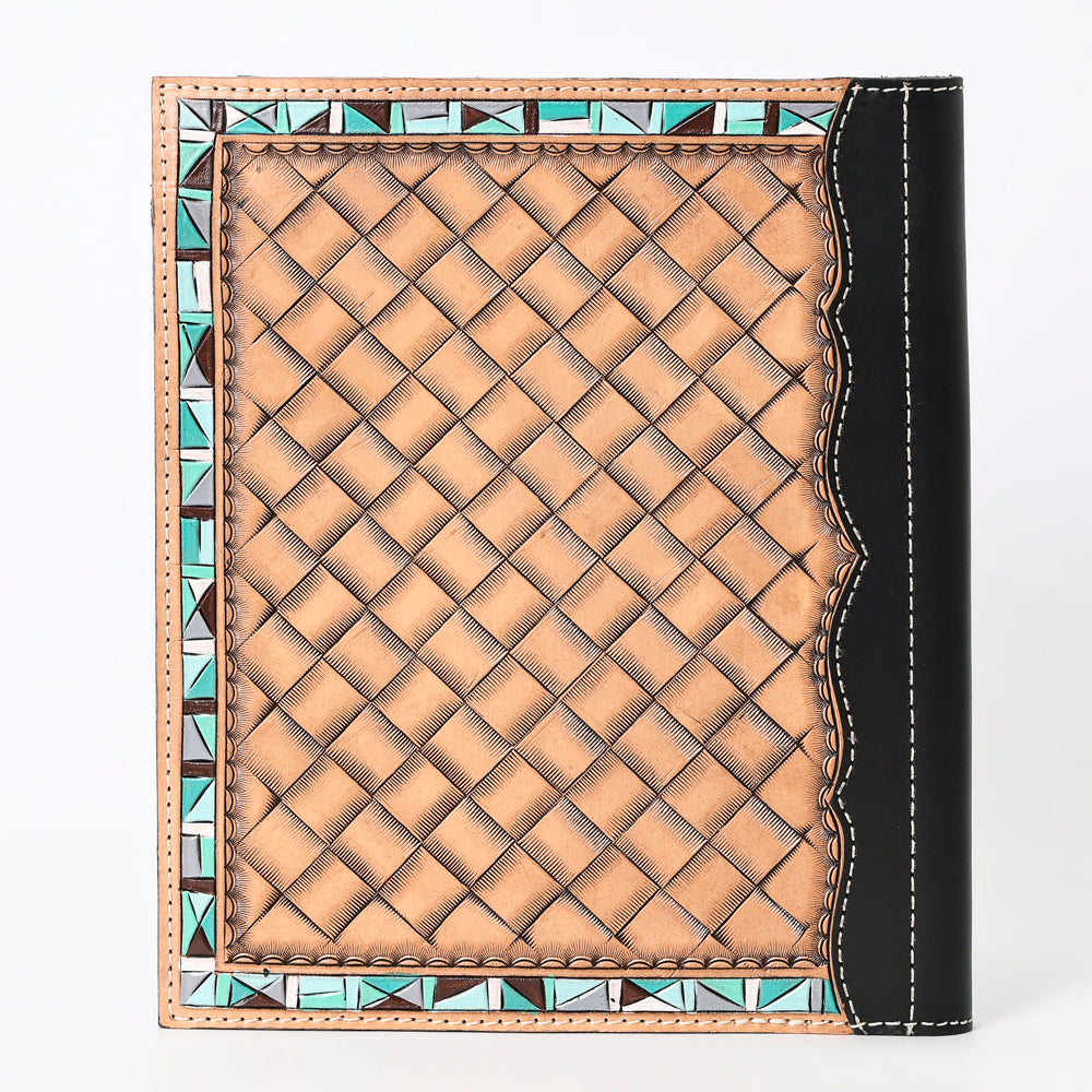 ADBG1196 American Darling Western Hand Tooled Leather Portfolio Bag Genuine Leather