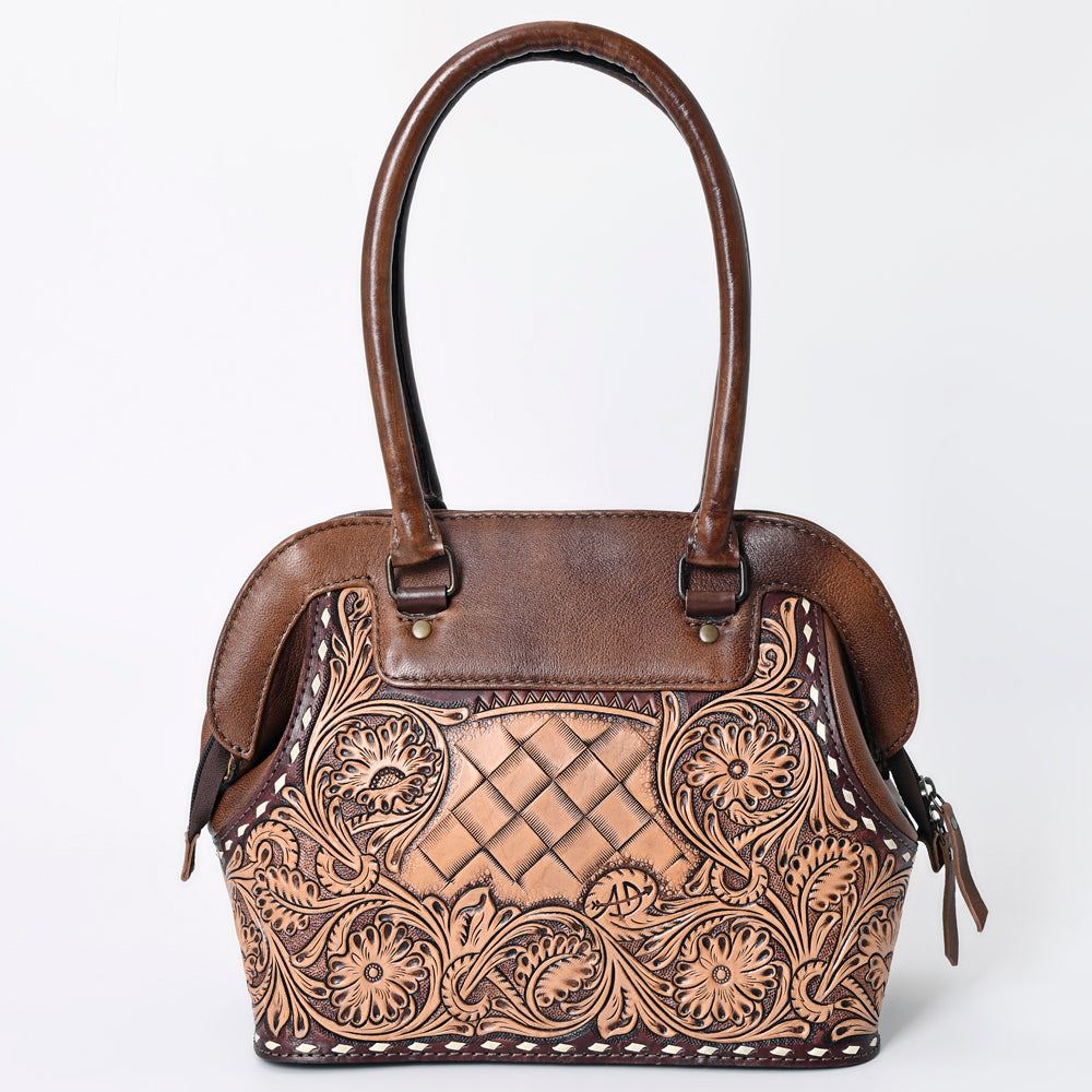 ADBG1198 American Darling Western Hand Tooled Leather Tote Bag Genuine Leather