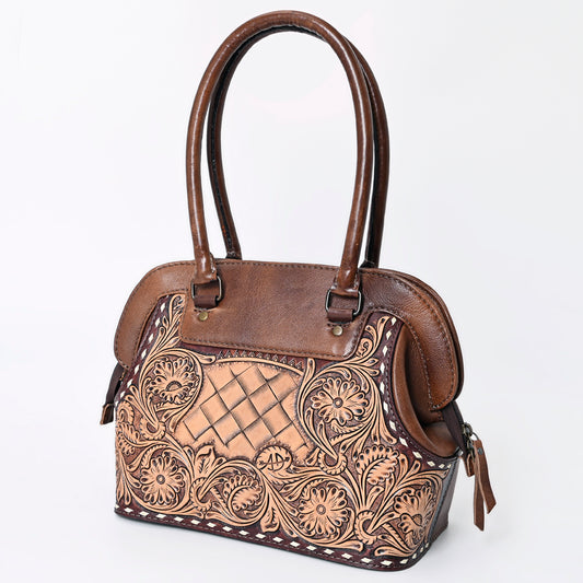 ADBG1198 American Darling Western Hand Tooled Leather Tote Bag Genuine Leather