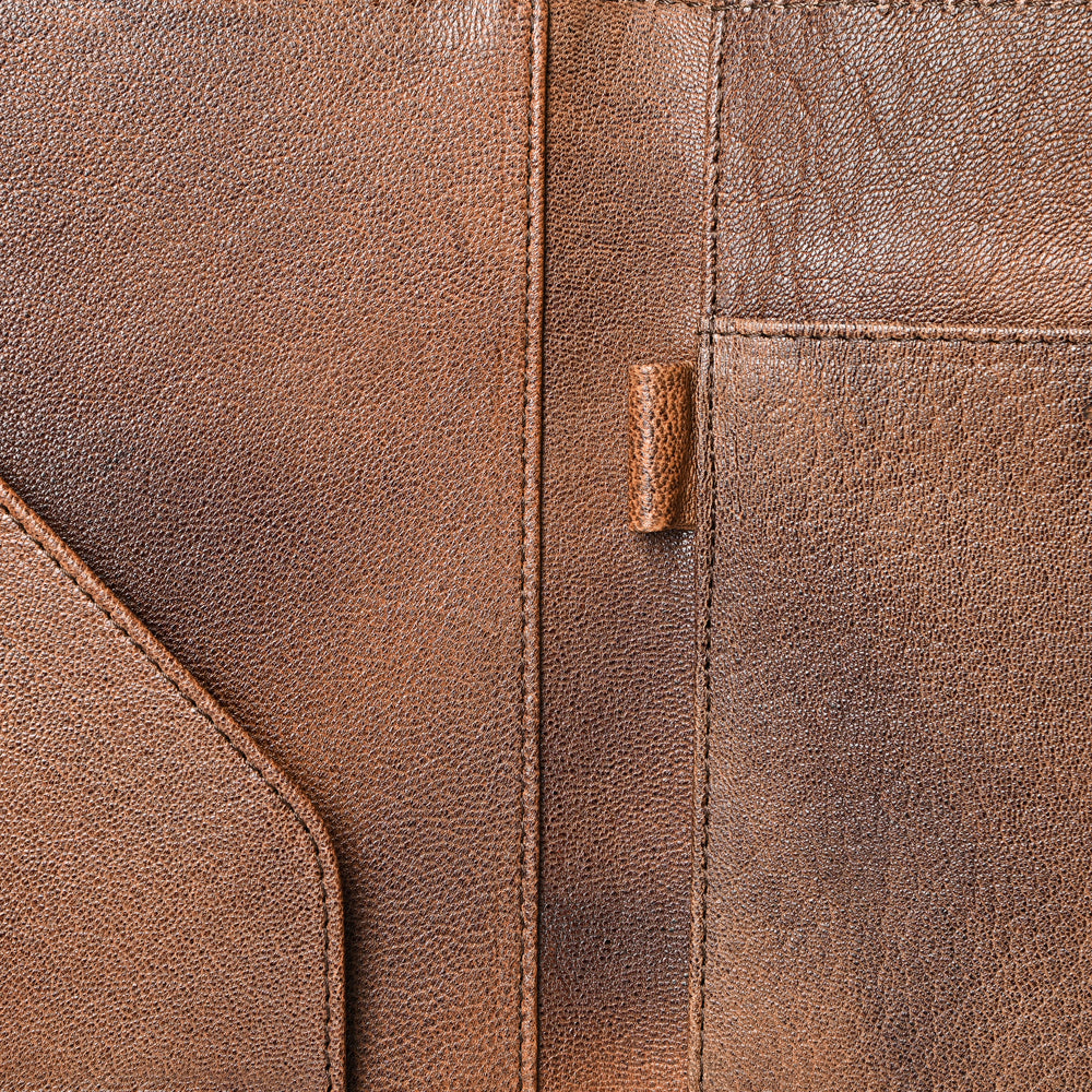 ADBG1040 American Darling Crocodile Embossed Hand Tooled Leather Western Portfolio Bag