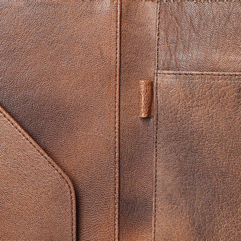 ADBG1040 American Darling Crocodile Embossed Hand Tooled Leather Western Portfolio Bag