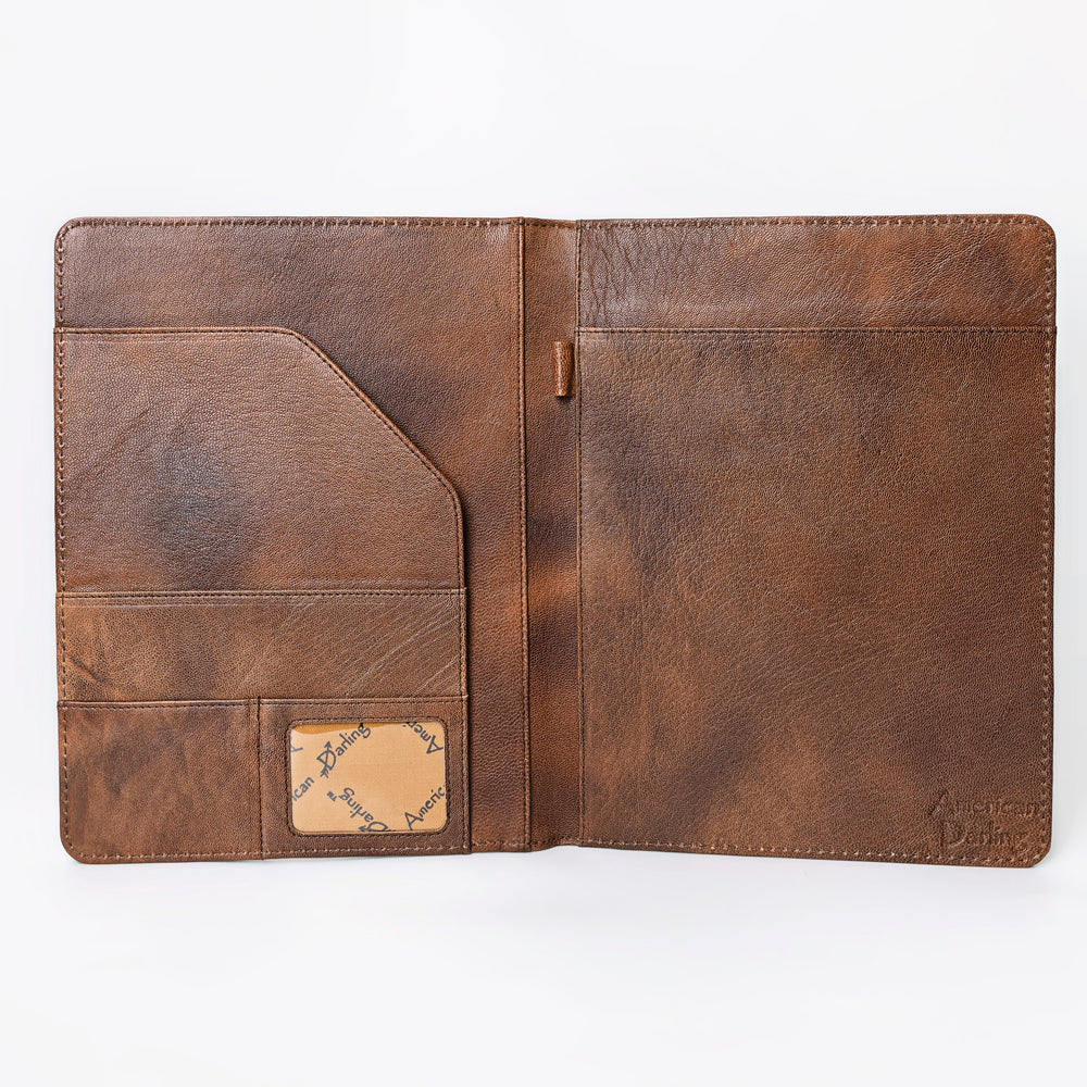 ADBG1040 American Darling Crocodile Embossed Genuine Leather Western Portfolio Bag