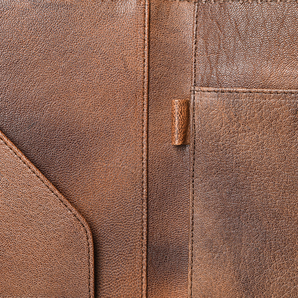 ADBG1040 American Darling Crocodile Embossed Genuine Leather Western Portfolio Bag