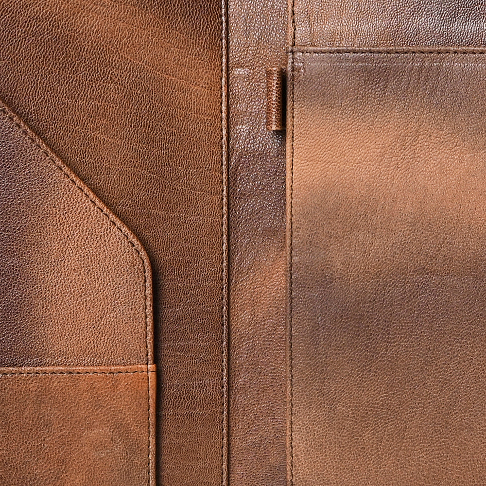 ADBG1040 American Darling Crocodile Embossed Genuine Leather Western Portfolio Bag