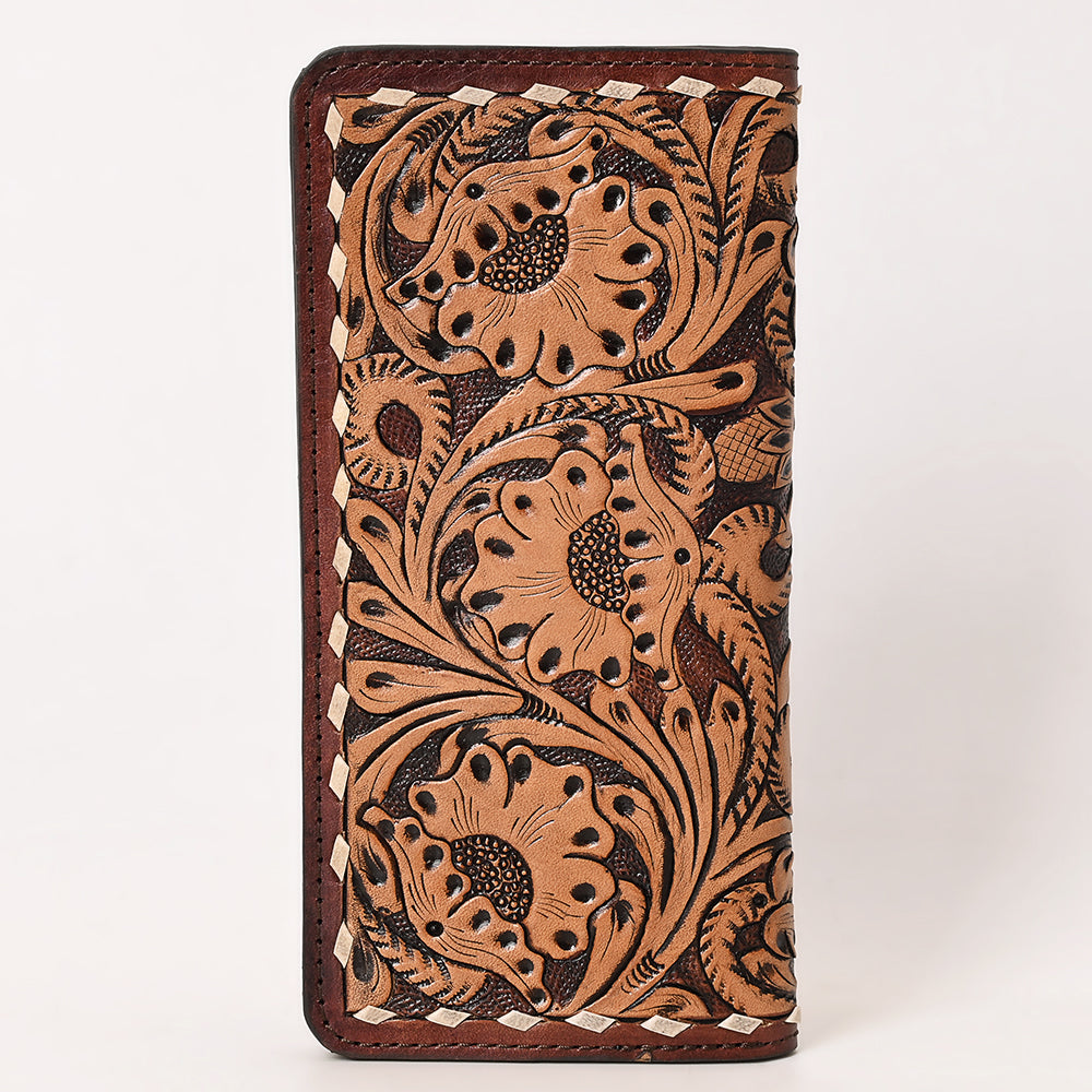 KBG191  Wallet  Hand Tooled Genuine Leather women bag western handbag purse