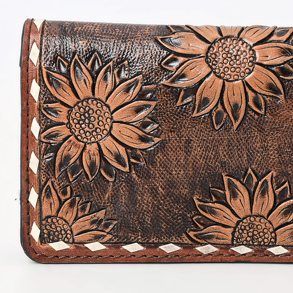 KBG205 Beautifully Hand Tooled Genuine Leather women bag western handbag Purse