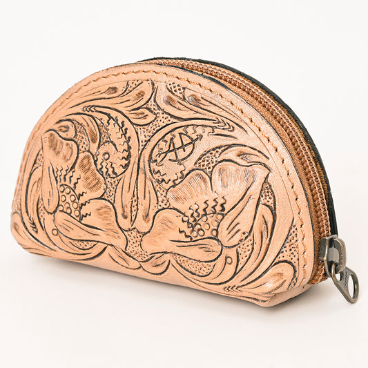 ADBG1205 American Darling Artisan Embossed Leather Sunglass Case Featuring Floral Design
