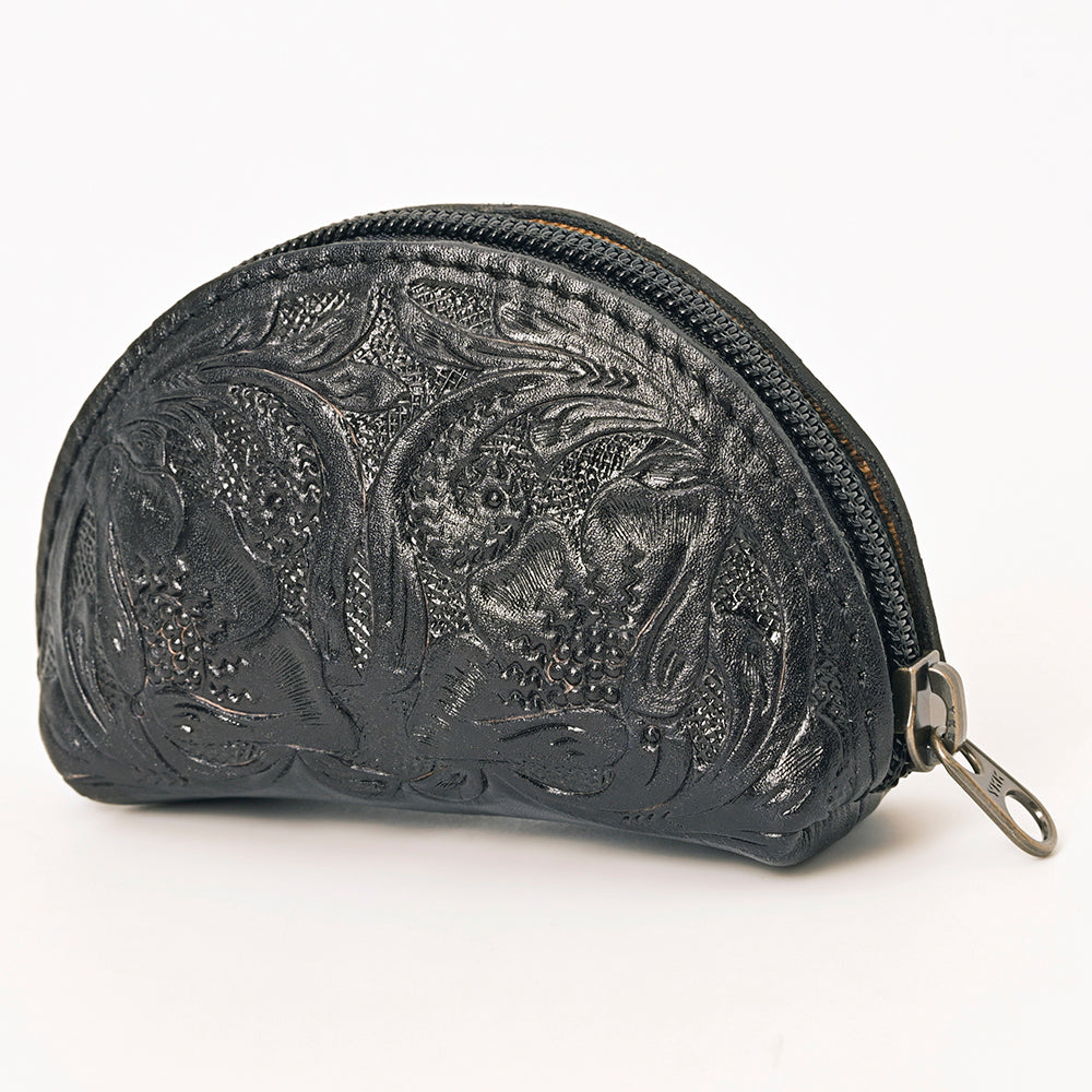 ADBG1205 American Darling Artisan Embossed Leather Sunglass Case Featuring Floral Design