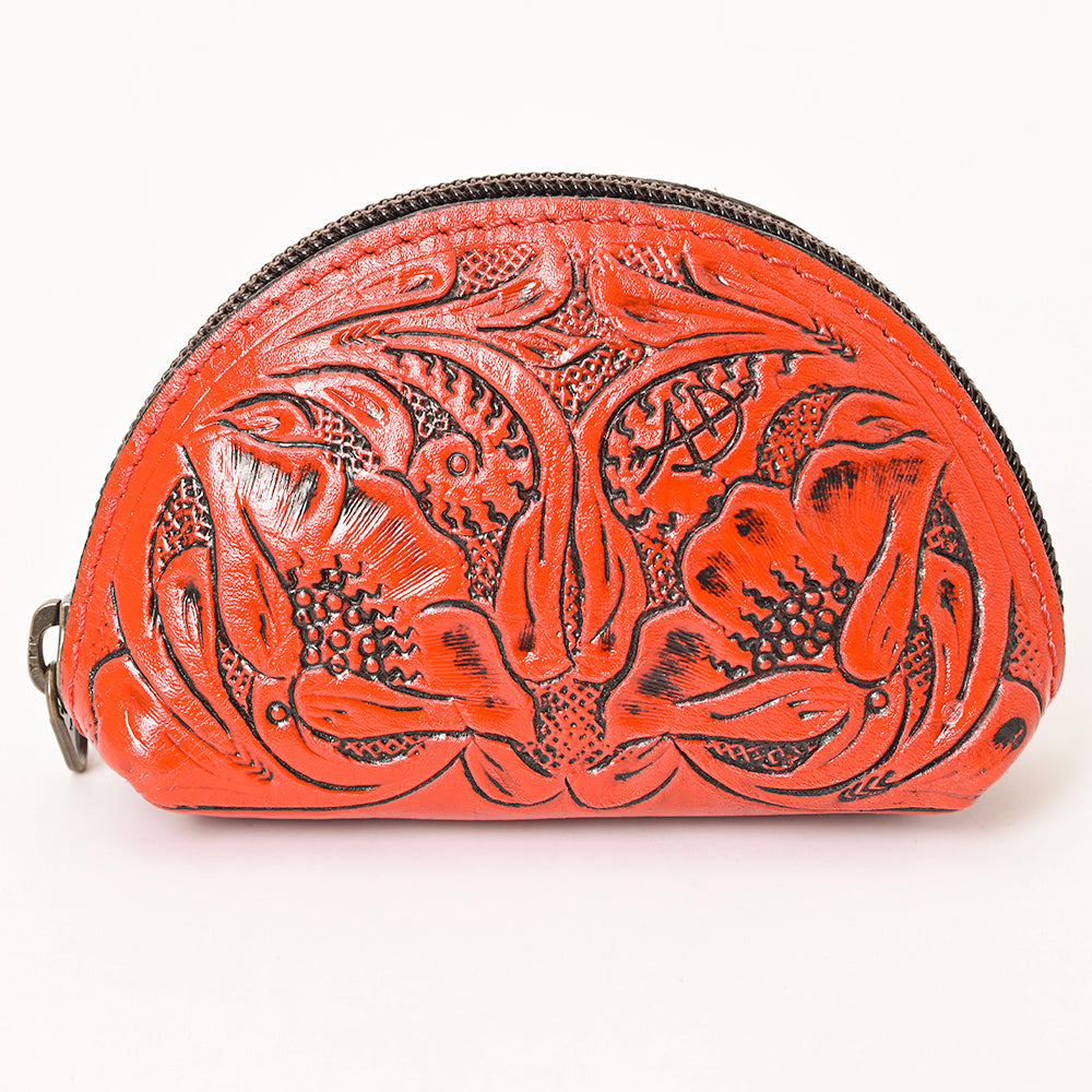 ADBG1205 American Darling Artisan Embossed Leather Sunglass Case Featuring Floral Design