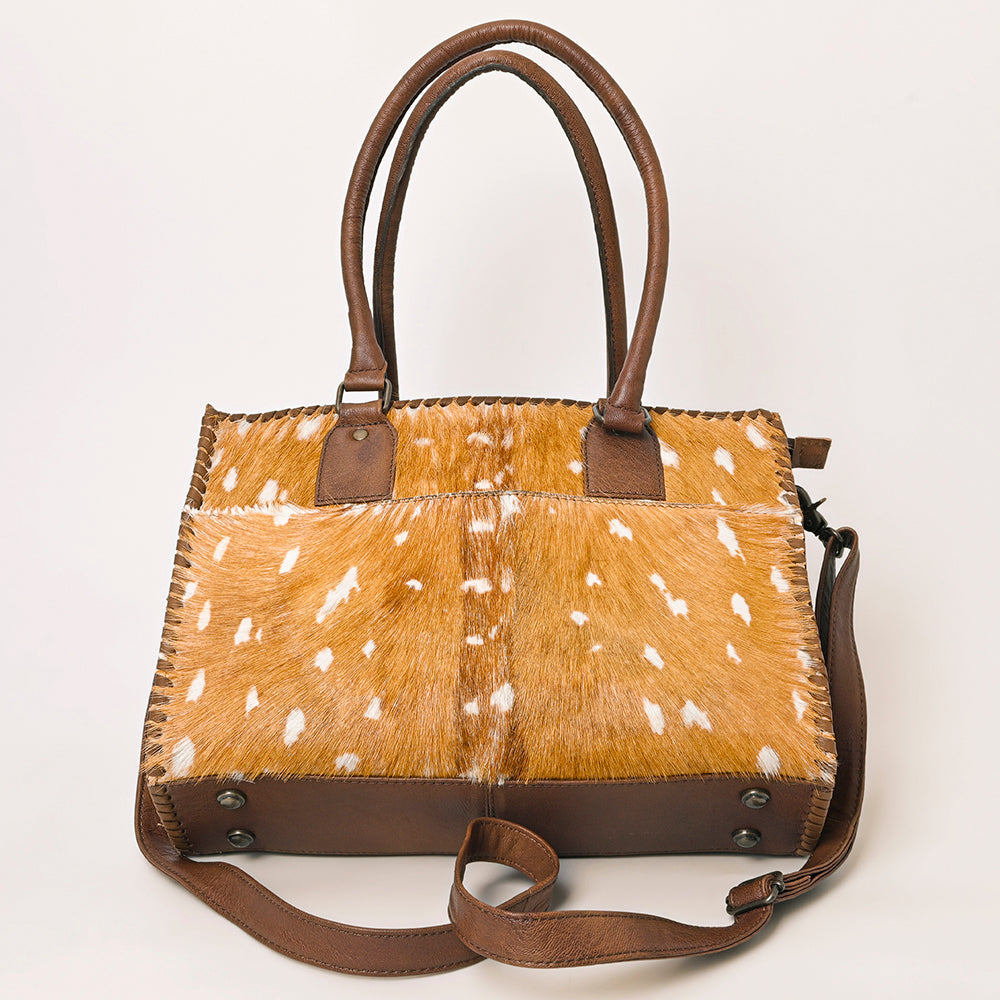 ADBG1215 American Darling Hair-On Cowhide Genuine Western Leather Tote Shoulder Bag