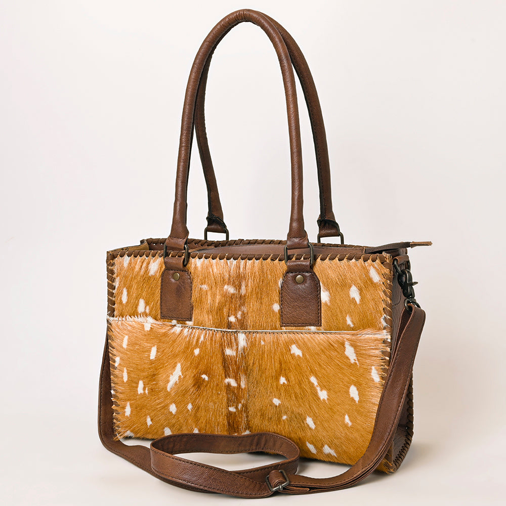 ADBG1215 American Darling Hair-On Cowhide Genuine Western Leather Tote Shoulder Bag