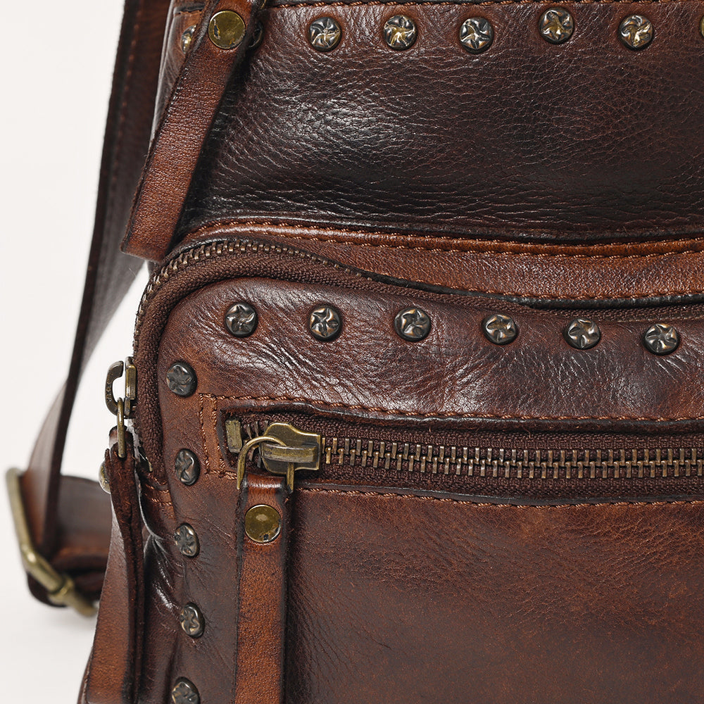 SWC191 Caldera - Full Grain Leather Sling Bag