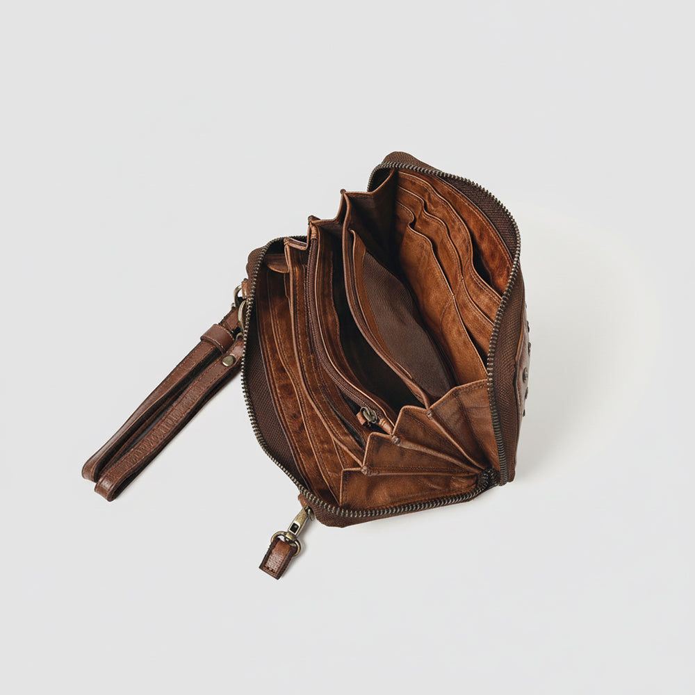 SWC212 Cuorina - Luxury Leather Riveted Wallet