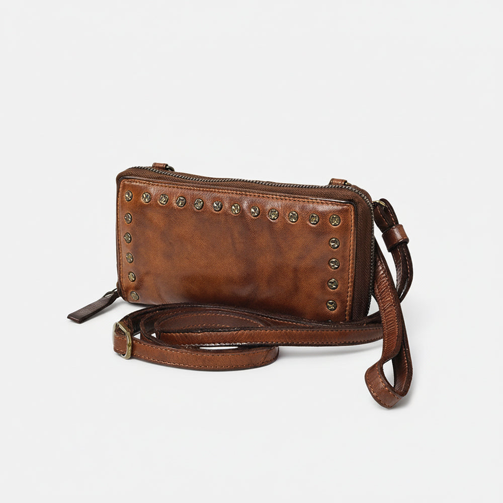 SWC212 Cuorina - Luxury Leather Riveted Wallet