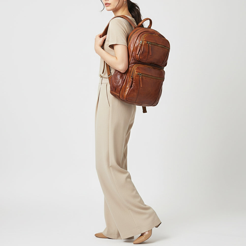 SWC414 Terrassa - Commuter Multi-Zip Backpack