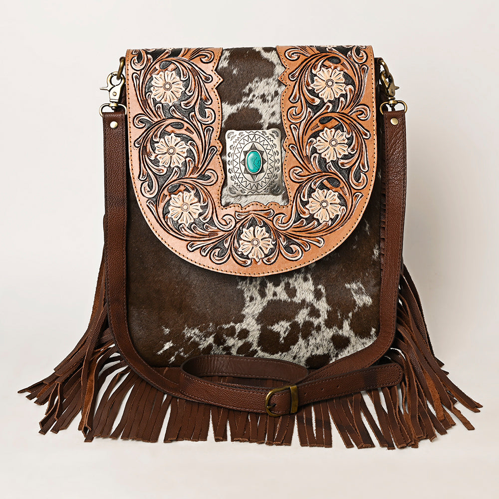 ADBGA420 Messenger Hair On Genuine Western Leather Women Bag