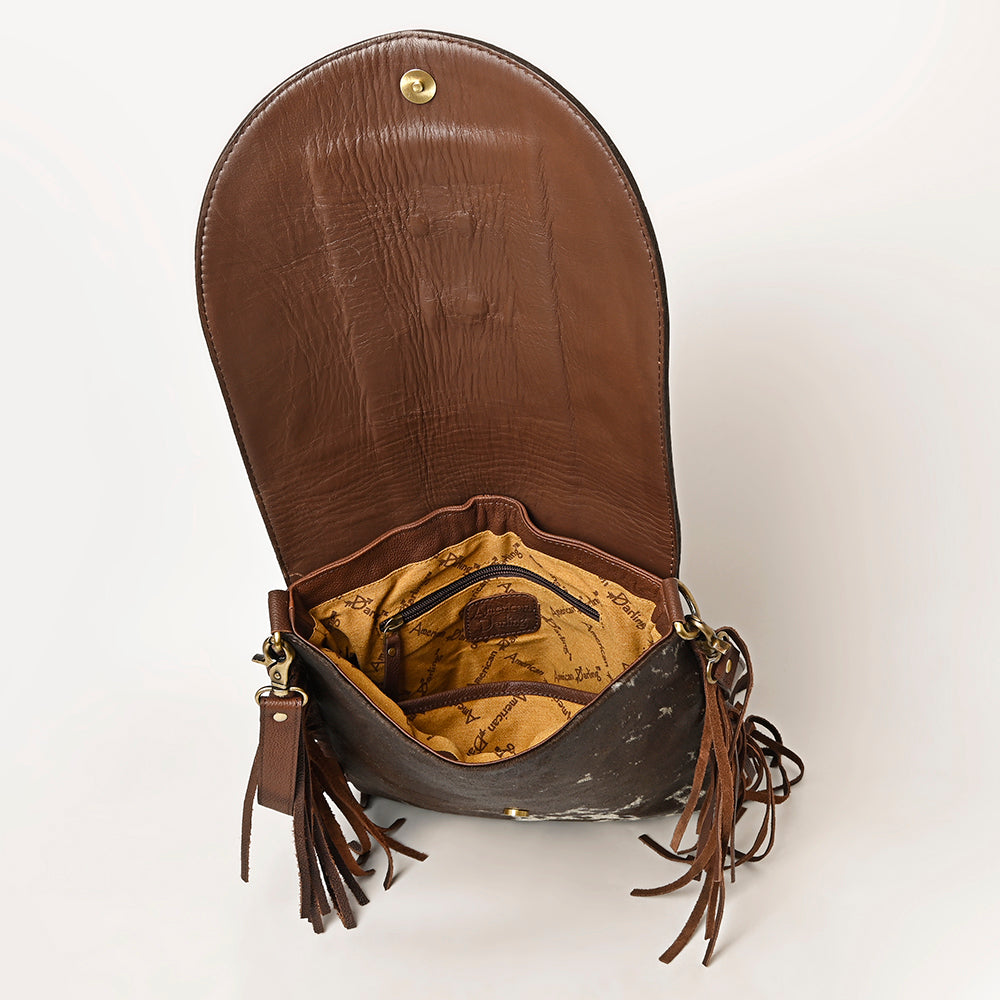 ADBGA420 Messenger Hair On Genuine Western Leather Women Bag