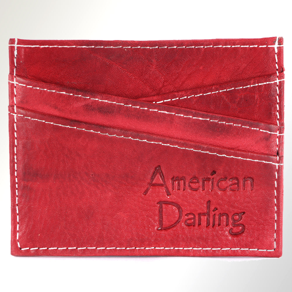 ADCCM102 Slim Leather Card Holder - Minimalist Wallet for Everyday Carry