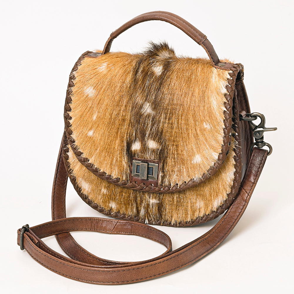 ADBG1221 American Darling Genuine Hair-On Cowhide Leather Western Crossbody Bag