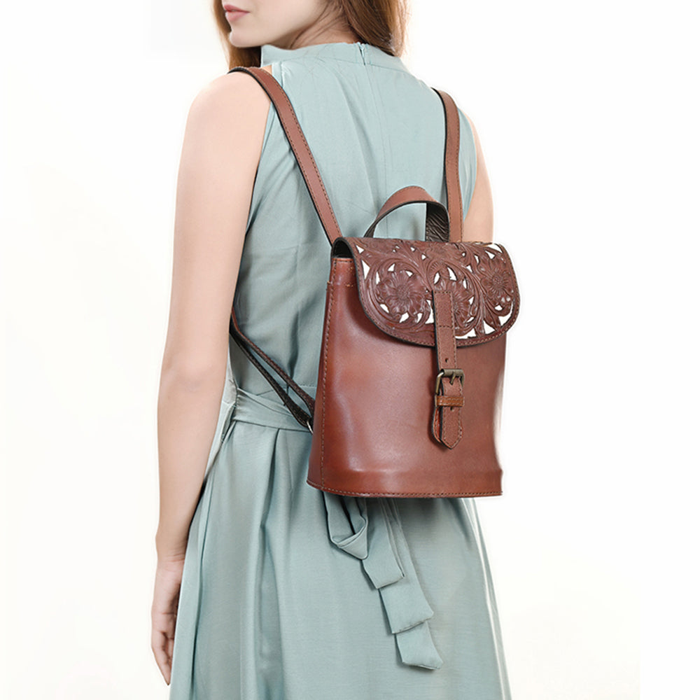 LC-KBG320 Backpack Genuine Leather women bag western Bag