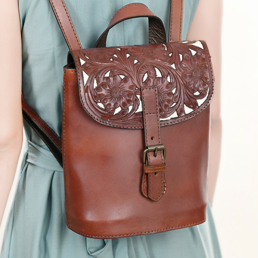 LC-KBG320 Backpack Genuine Leather women bag western Bag