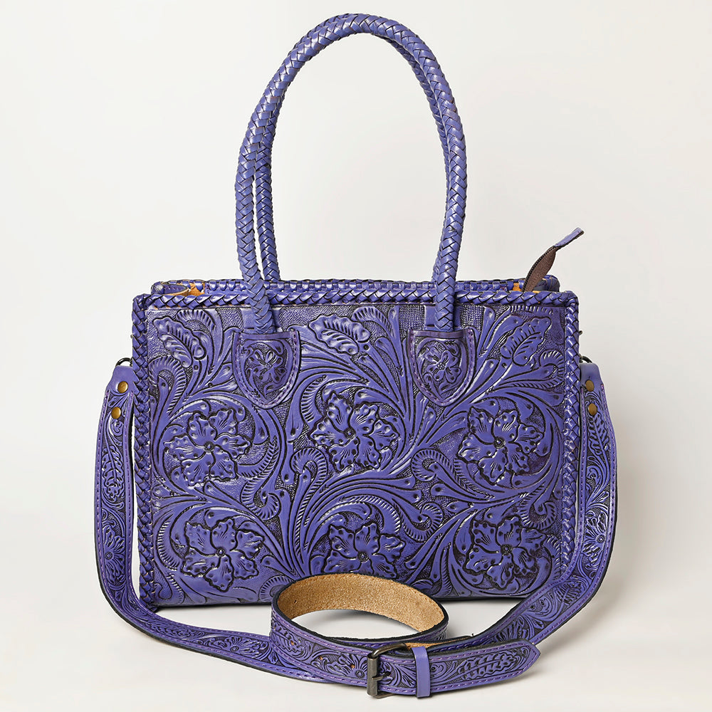 ADBG1131 American Darling Hand Tooled Leather Tote Bag | Western Floral Carved Purse