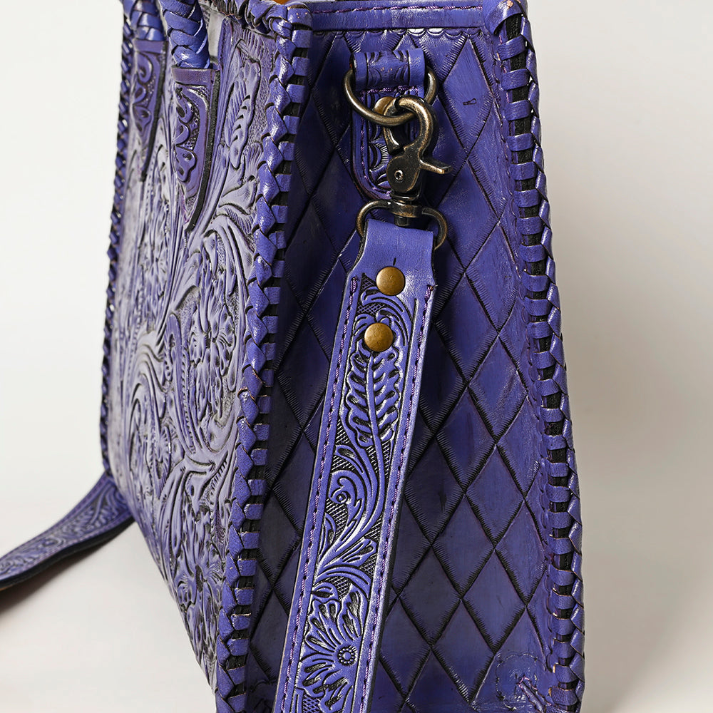 ADBG1131 American Darling Hand Tooled Leather Tote Bag | Western Floral Carved Purse