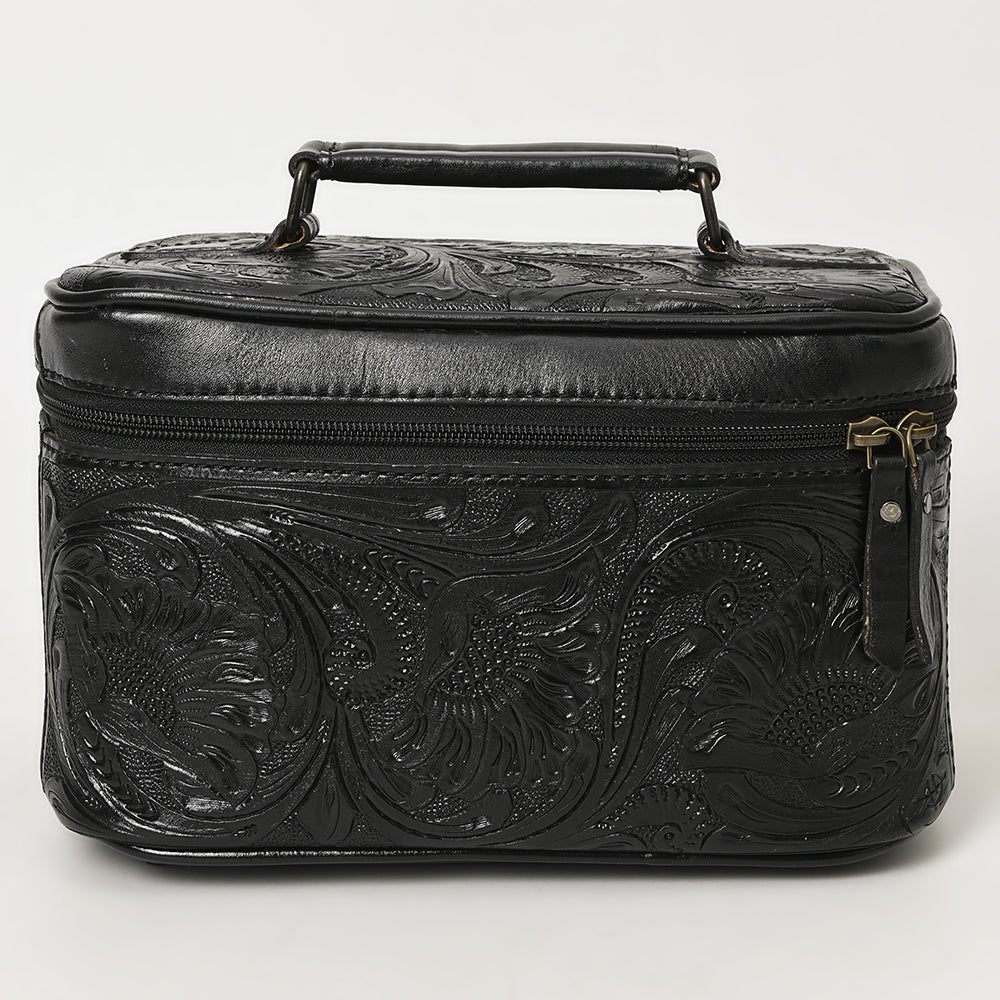 ADBG1251 American Darling Hand Tooled Leather Jewelry Case | Western Travel Bag